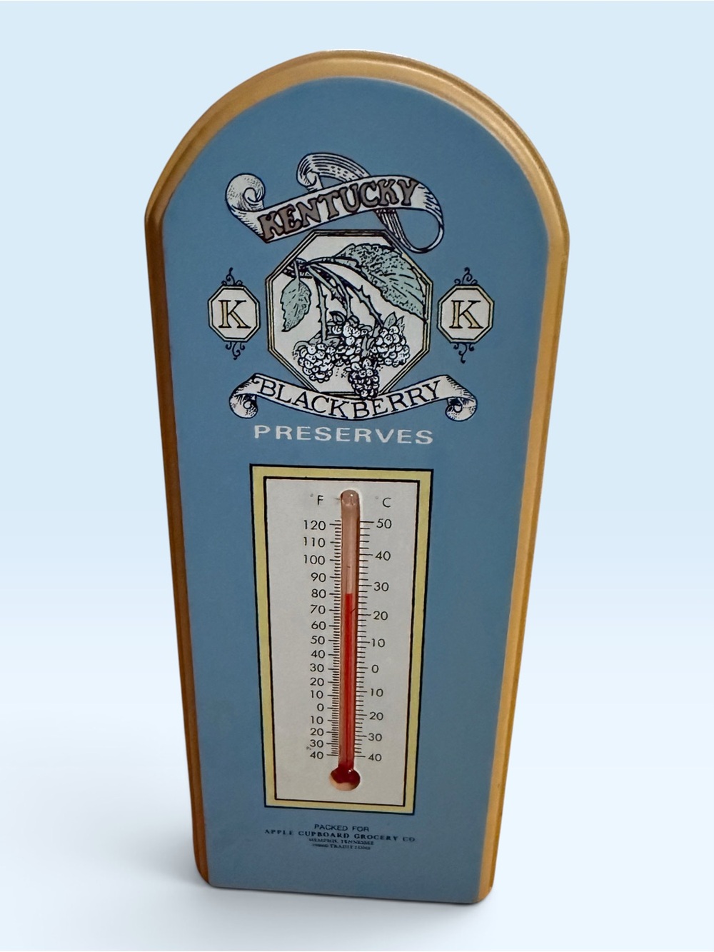 Vintage-Style Wall Thermometer - 1889 Kentucky Blackberry Preserves” Graphic